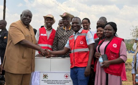 Minister Engola Commissions UGX 1.5 Billion Solar-Powered Water Plant at Nakivale Refugee Settlement
