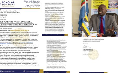 Lira University Deputy Vice Chancellor Honoured with Prestigious Innovation & Technology Award