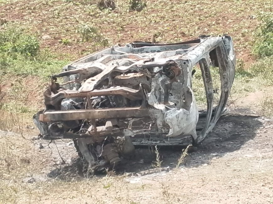 Residents Torch Suspected Livestock Theft Vehicle as Police Arrest Four in Kwania