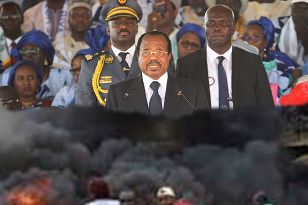 BREAKING: Nation Erupts in Flames as Biya's Controversial Election Victory Sparks Widespread Anarchy