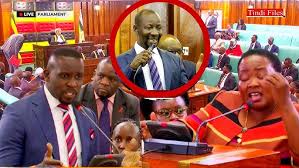 LOP Joel Ssenyonyi Faces Off With Prime Min Nabbanja in Parliament Over NUP Arrests Office attacks