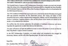 WE ARE SEEKING FOR LEGAL REDRESS-UPC PARLIAMENTARY COMMITTEE.