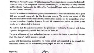 WE ARE SEEKING FOR LEGAL REDRESS-UPC PARLIAMENTARY COMMITTEE.